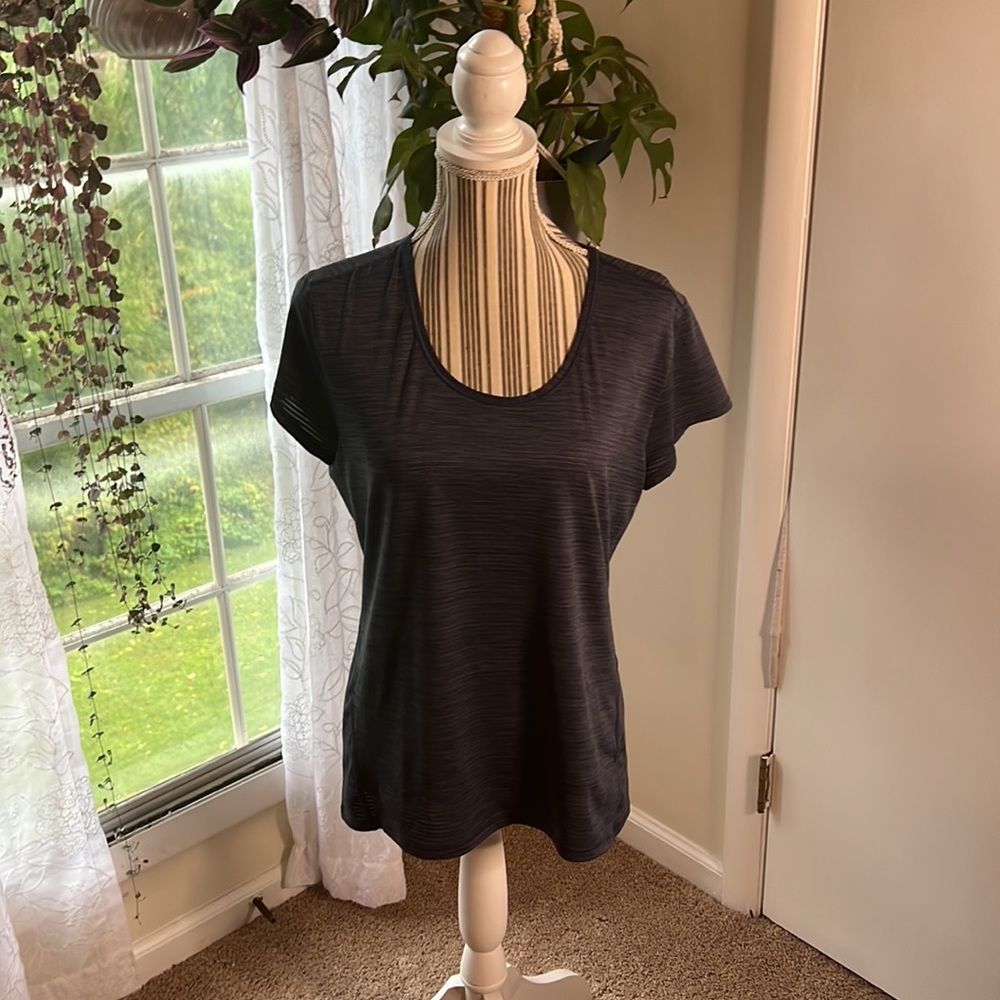 Althleta Top Blue Short Sleeved - Size Large